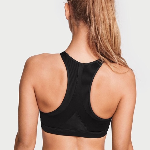 NWT Victoria’s Secret High Neck Sports Bra in Blk - Picture 4 of 6